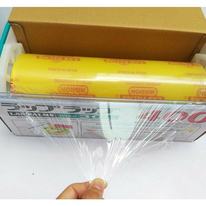 z4835167206515_8e8d35930e70500abd9c5103a4723476.jpg Màng bọc thực phẩm 30cm x 600 Laspalms - Siêu Bám Dính - Siêu Dai - Lõi Vàng 5