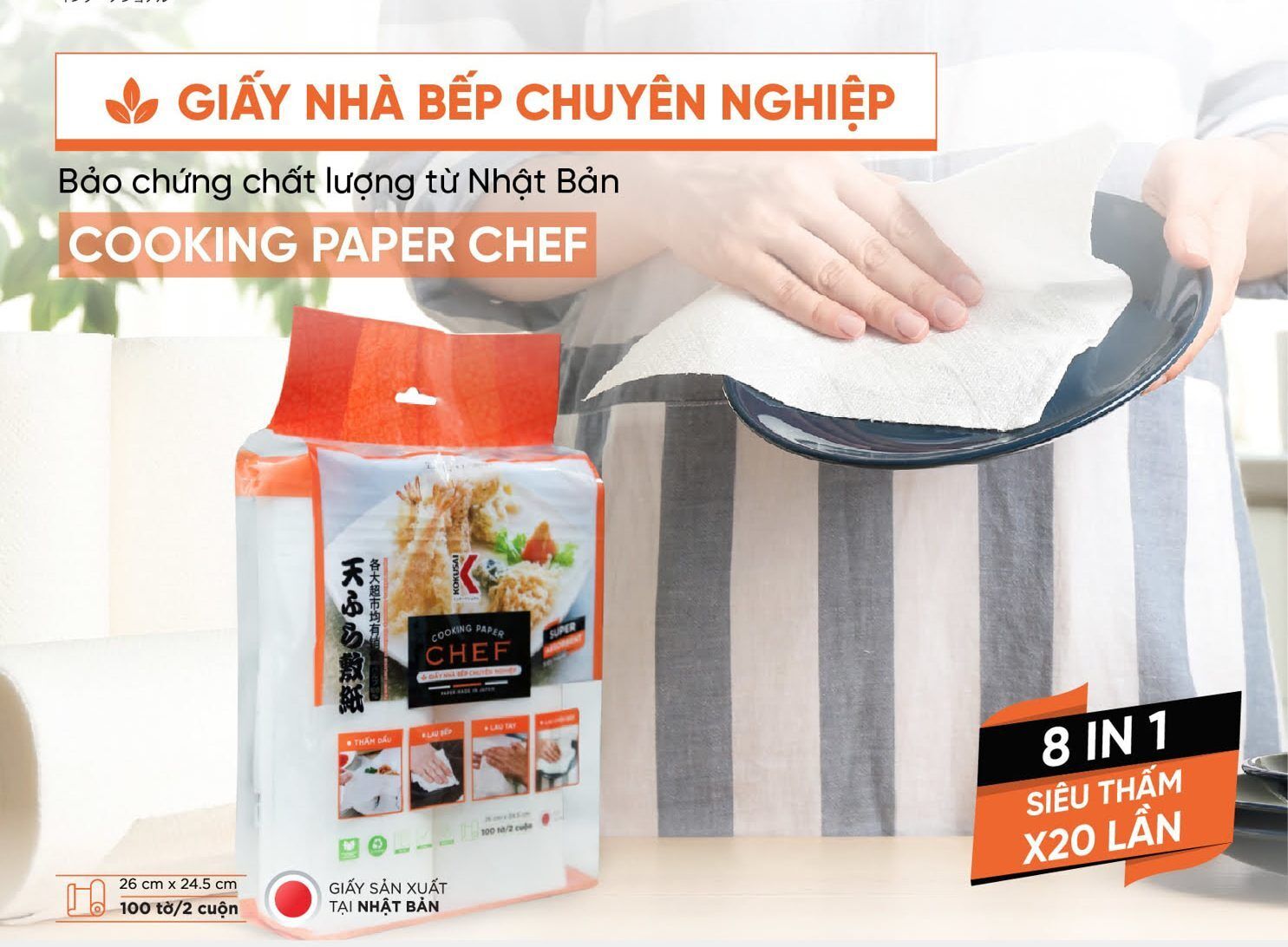 giay-tham-dau-thuc-pham-mua-o-dau-e1660537510369.jpeg Cuộn Giấy Đa Năng Chuyên Nghiệp Kokusai ( Chính Hãng) - An Toàn SK - Tiện Lợi 9